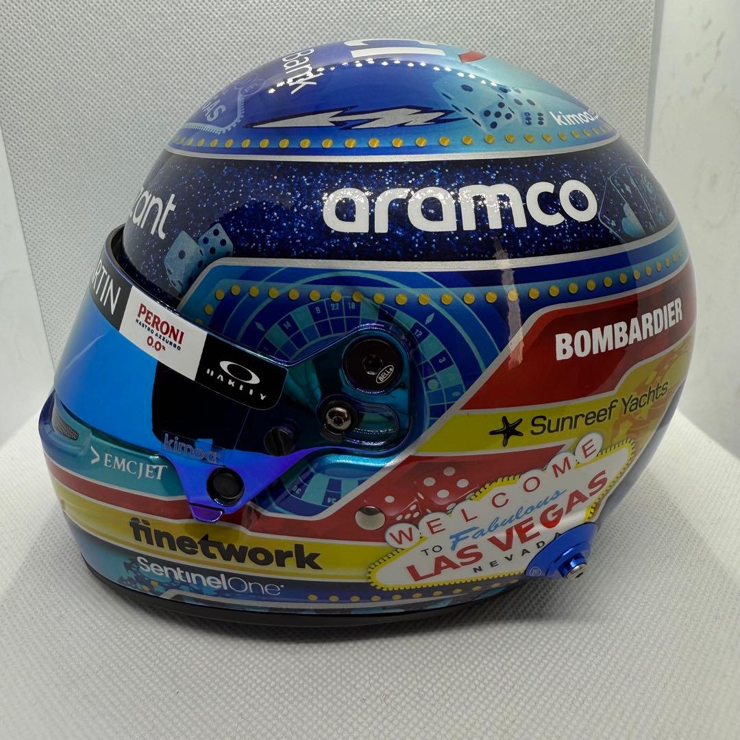 1/2 ヘルメット アストンマーチンF1 F.アロンソ 2023年ラスベガスGP