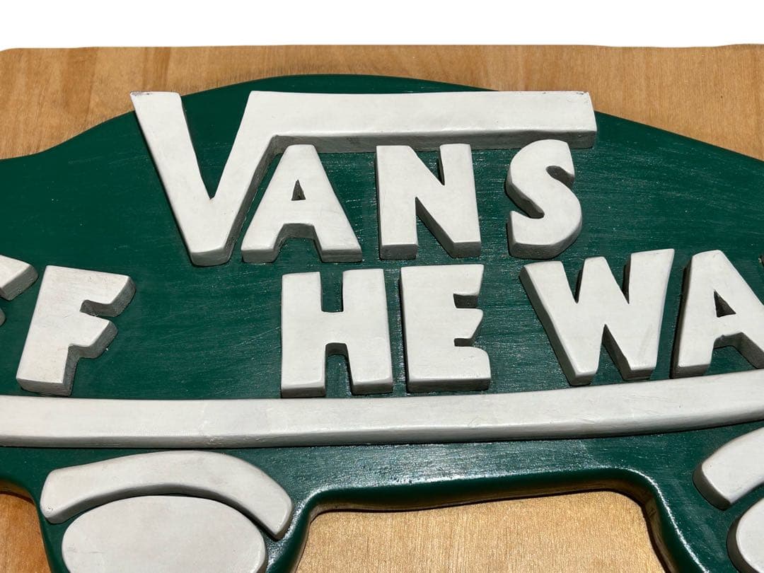 超レア 販促 非売品 VANS バンズ OFF THE WALL 木製 看板