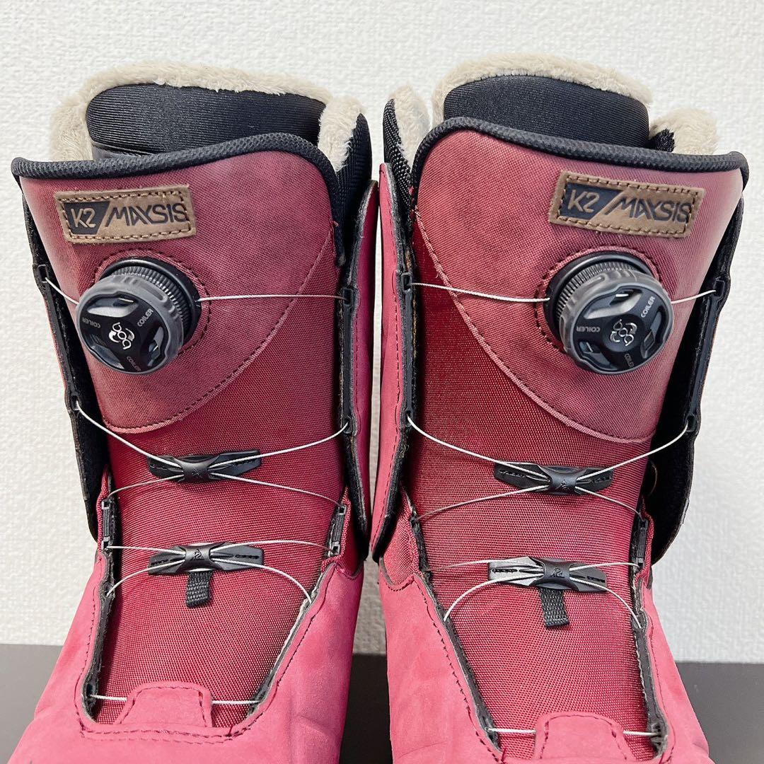 極美品 K2 MAYSISスノーボードブーツ27cmダブルBOAメイシス レッド