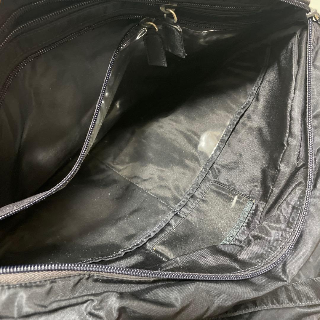 PRADA ボストンバッグ　ネイビー　濃紺