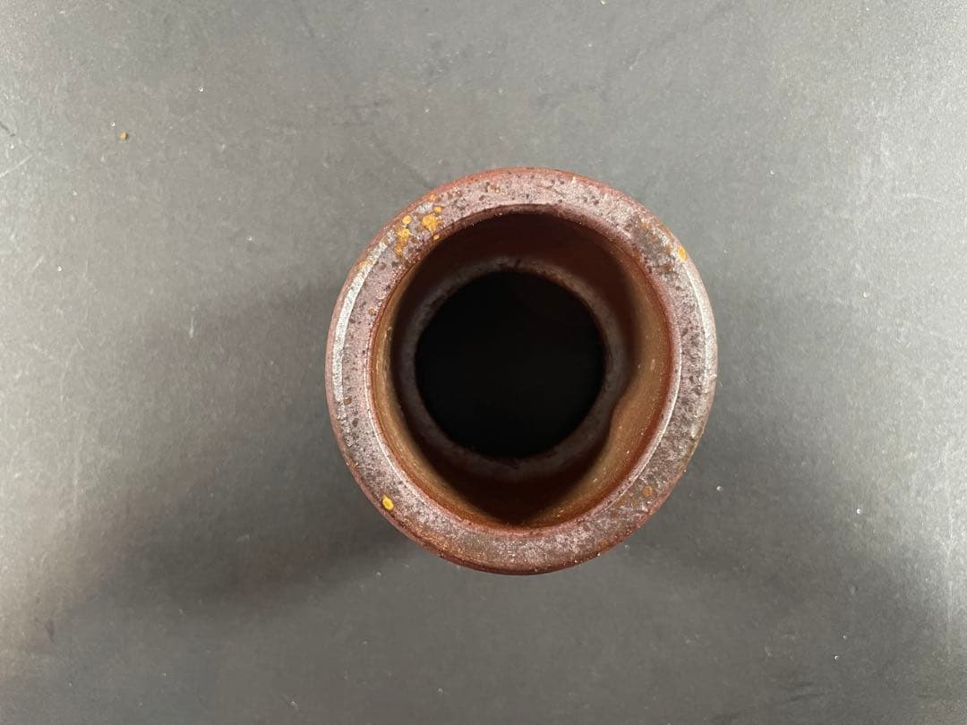 6 最終値下げ　原田陶月 備前 共箱 建水 茶器 茶道具