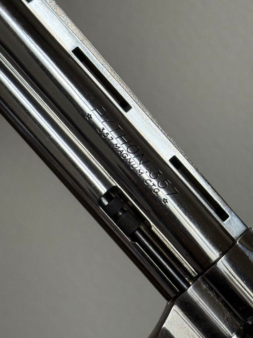 タナカ コルト パイソン 6インチ ニッケルフィニッシュ シルバー ガスガン