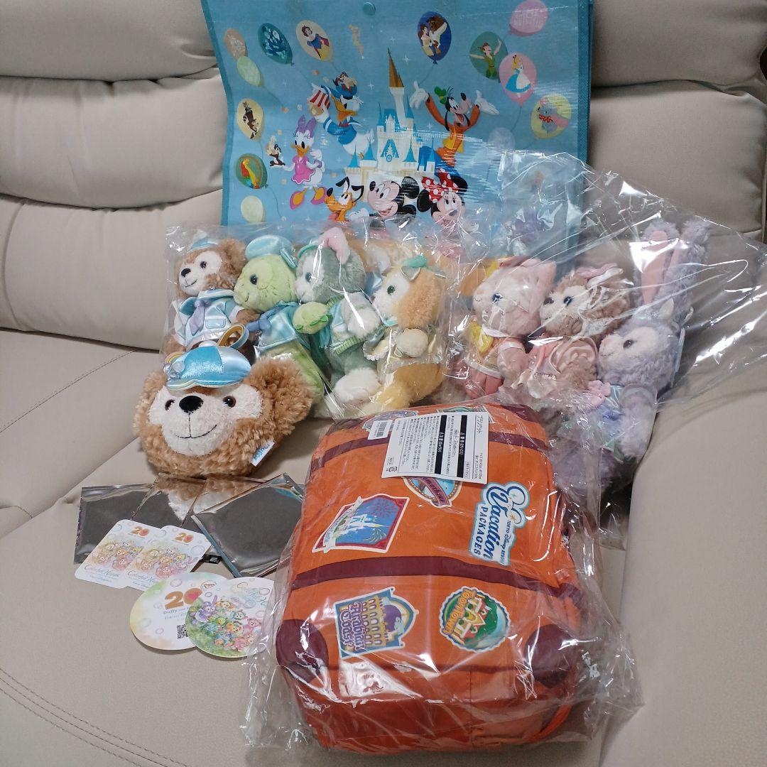 カラフルハピネス　ダッフィー＆フレンズ 　バケパ限定ポージープラッシー7体セット