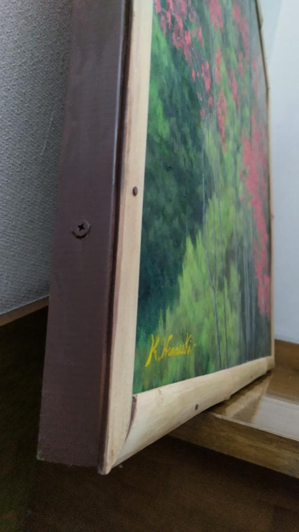 「花貫渓谷の秋」油絵 油彩画 絵画 風景画F30号