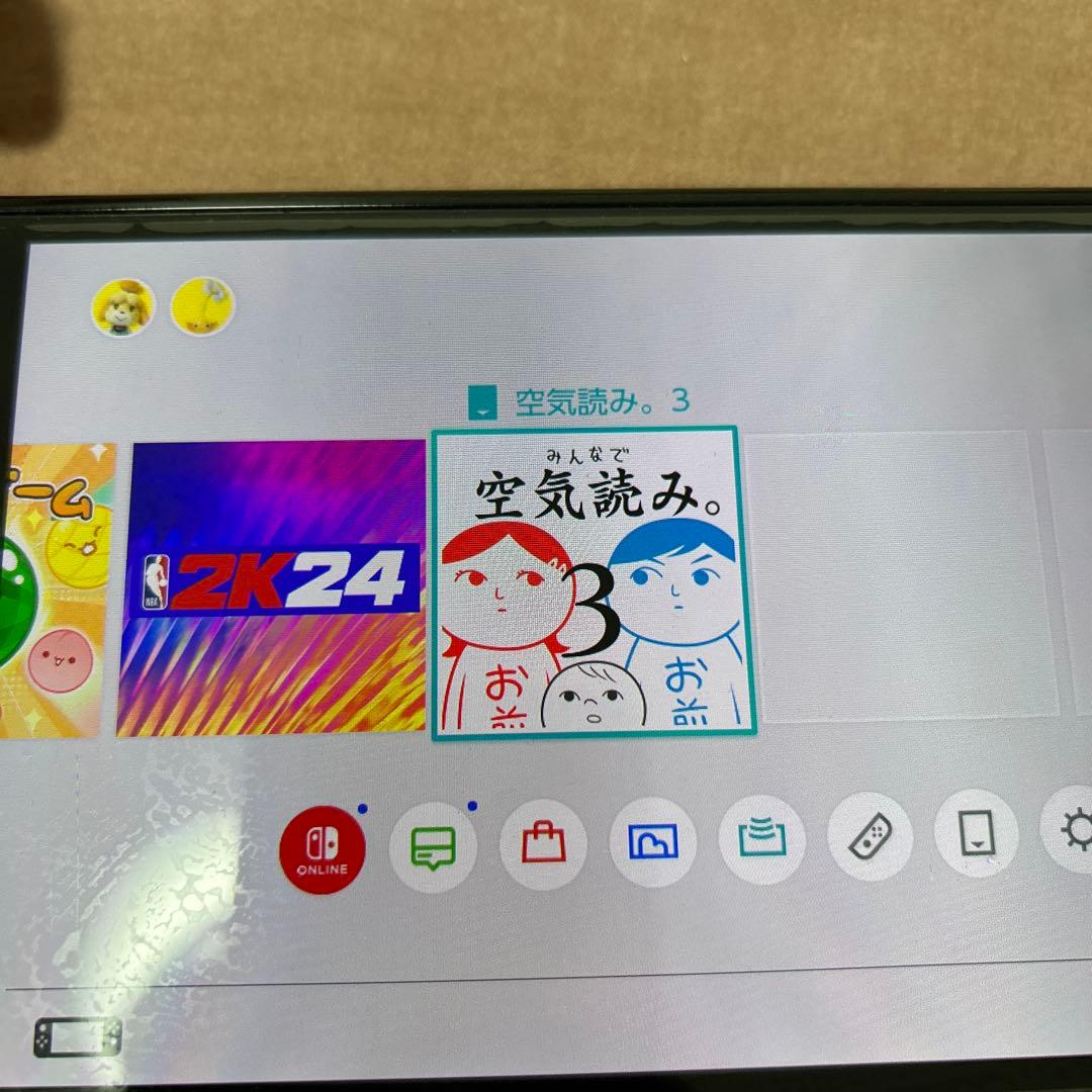 Nintendo Switch 本体 グリーン 充電器付き　付属品全部あり