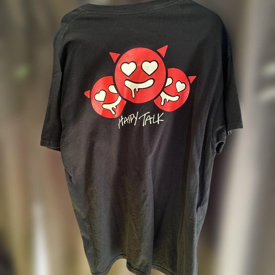 Happy Talk グラフィックTシャツ L 黒　paledusk
