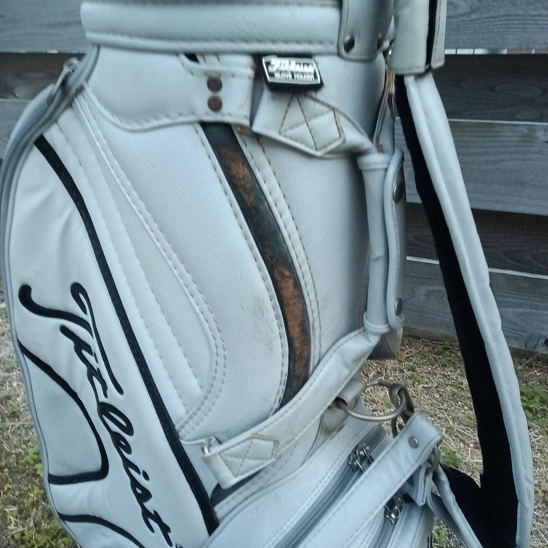 タイトリスト　本革　Titleist ホワイト キャディバッグ