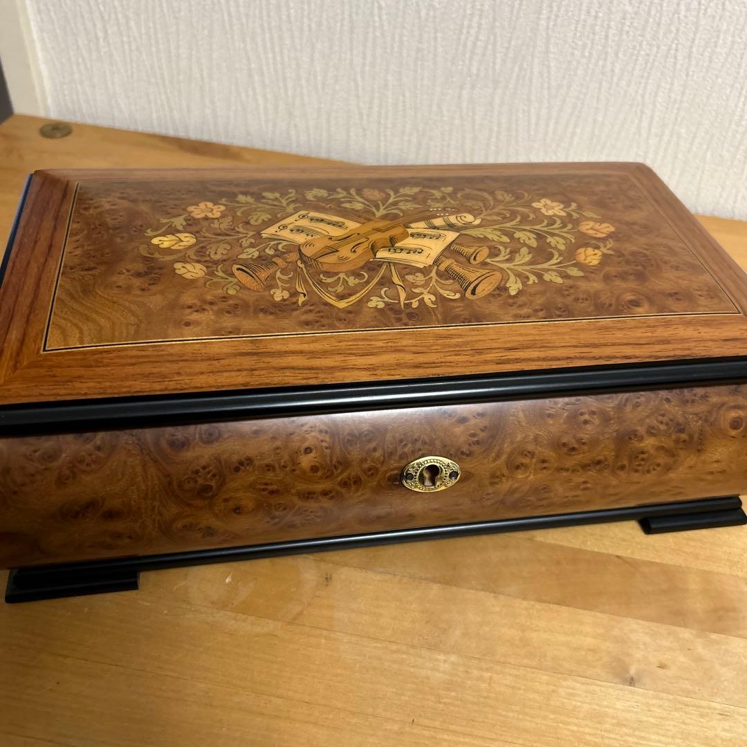 木製ボックス　オルゴール　ジュエリーボックス