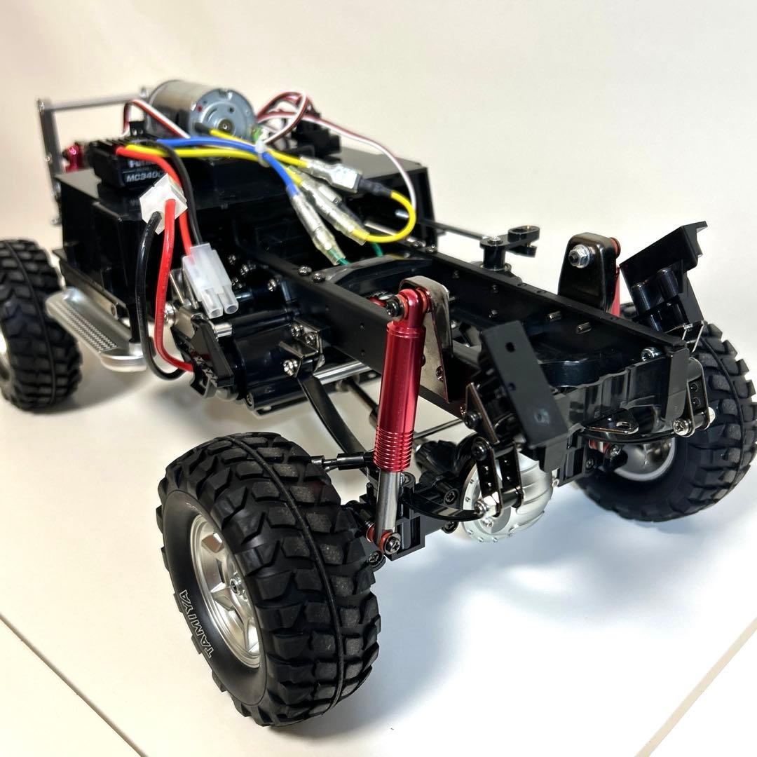 タミヤ1/10RC フォードF-350 ハイリフト完成品フタバプロポ組み込み