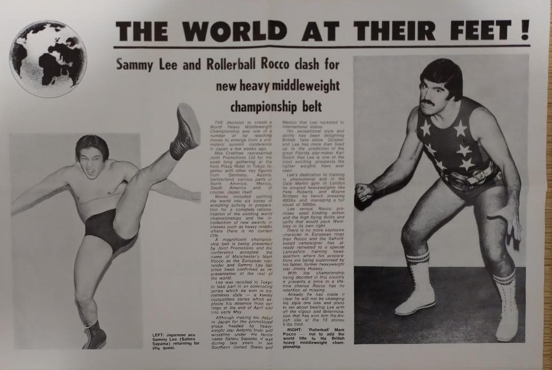 タイガーマスク　サミー・リー　プログラム　プロレス　佐山サトル