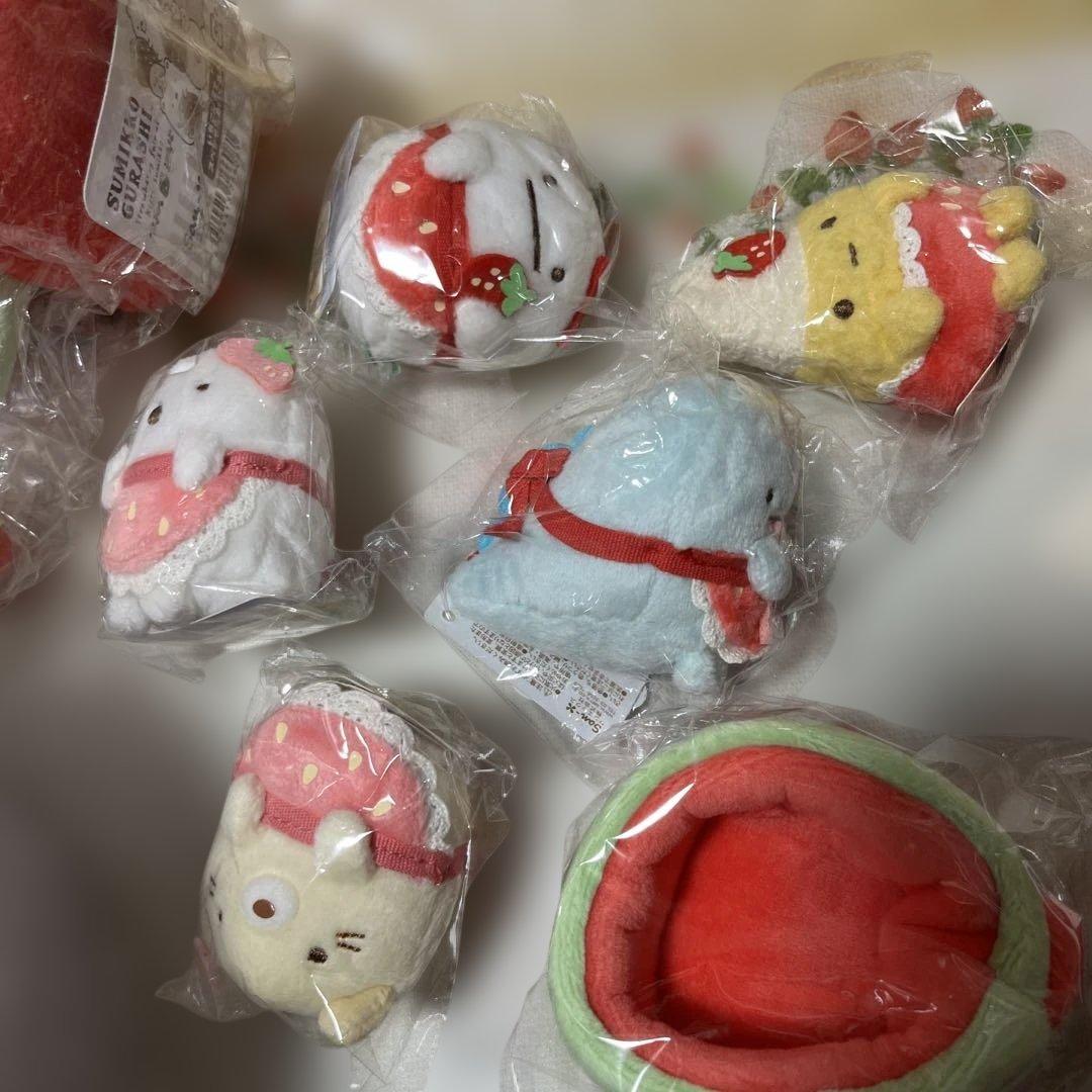 すみっコぐらし　喫茶でいちごフェア　ぬいぐるみセット