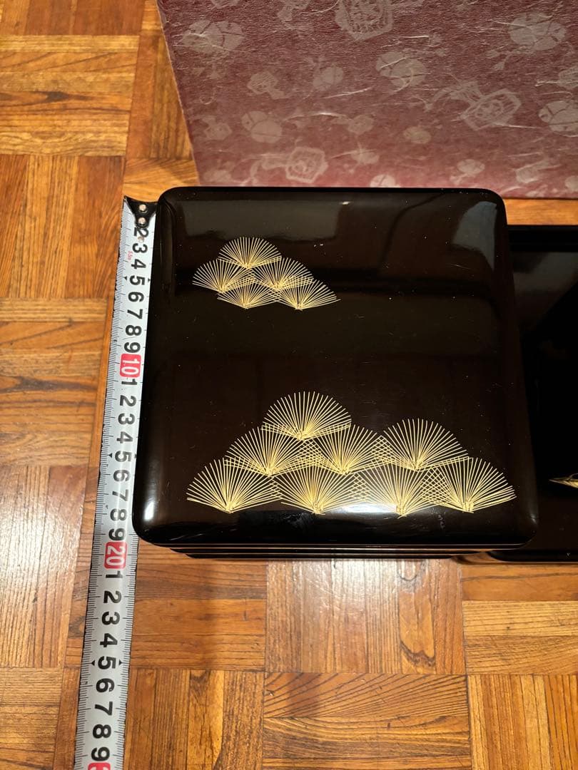 T*o様 会津塗り　漆塗り重箱・茶器セット