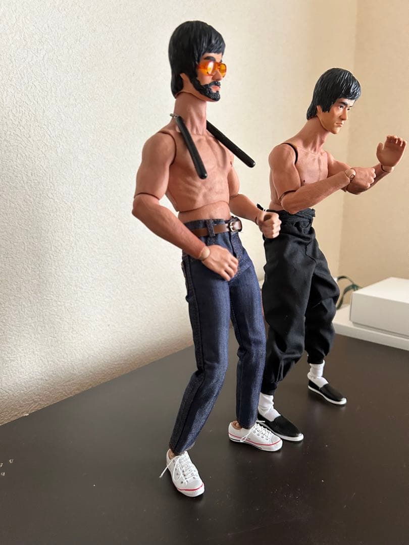 ブルース・リー アクションフィギュア 2体セット　カスタム品　一点物