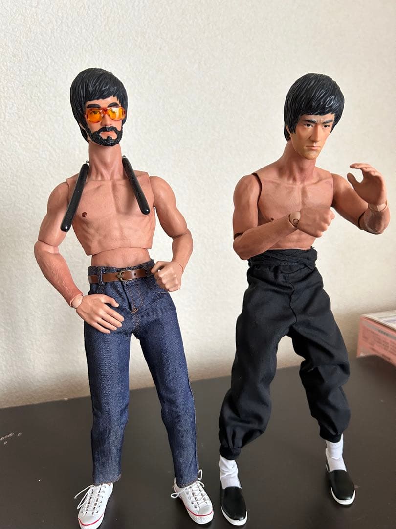 ブルース・リー アクションフィギュア 2体セット　カスタム品　一点物