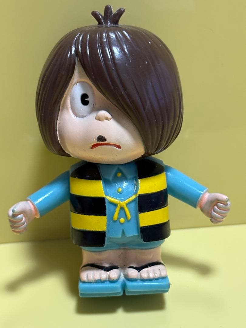 お宝貴重昭和レトロ１９８５年バンダイ日本製　ゲゲゲの鬼太郎 ソフビ人形フィギュア