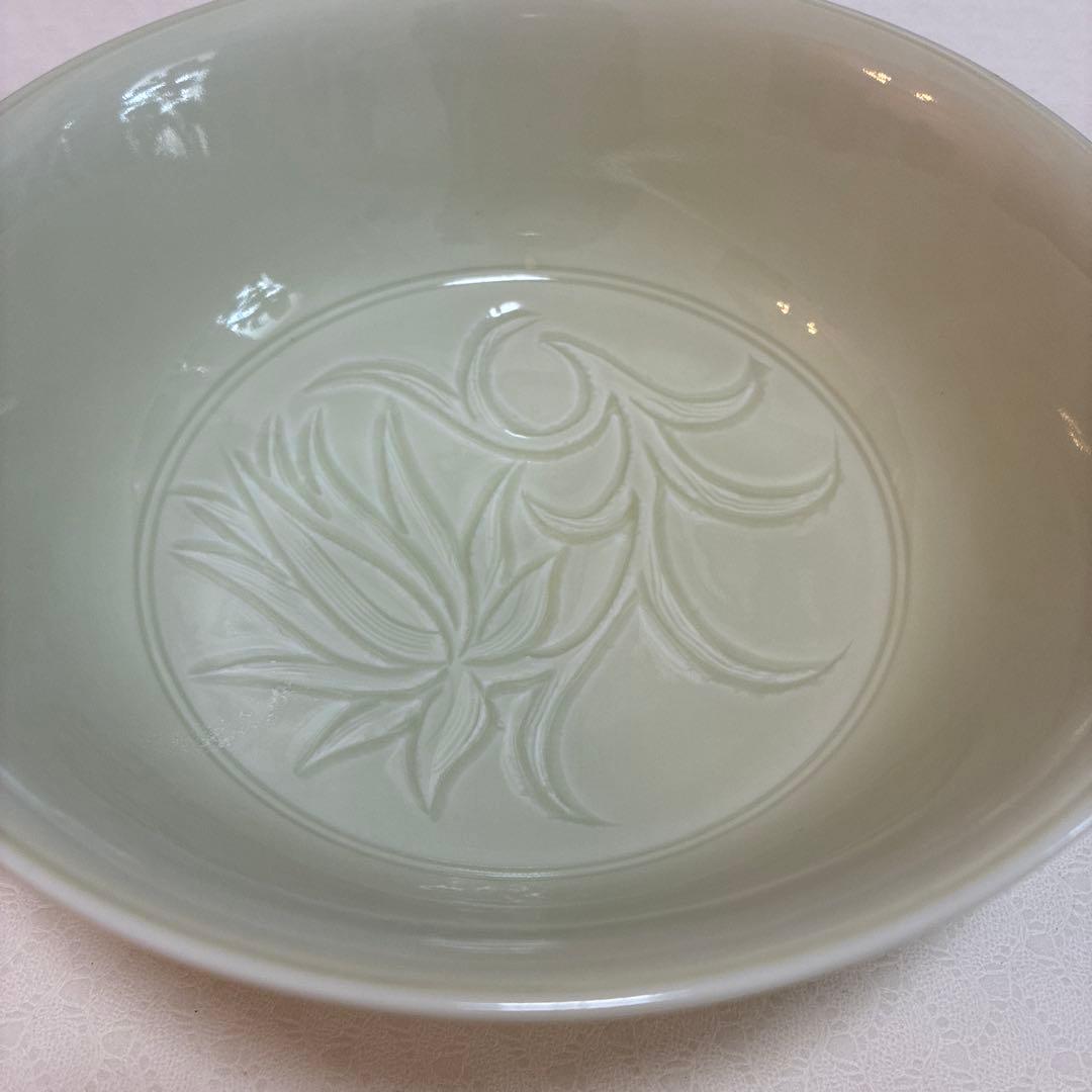 宮永東山（造）茶道具　菓子鉢 蓮華唐草文　現代工芸　陶磁器　京焼