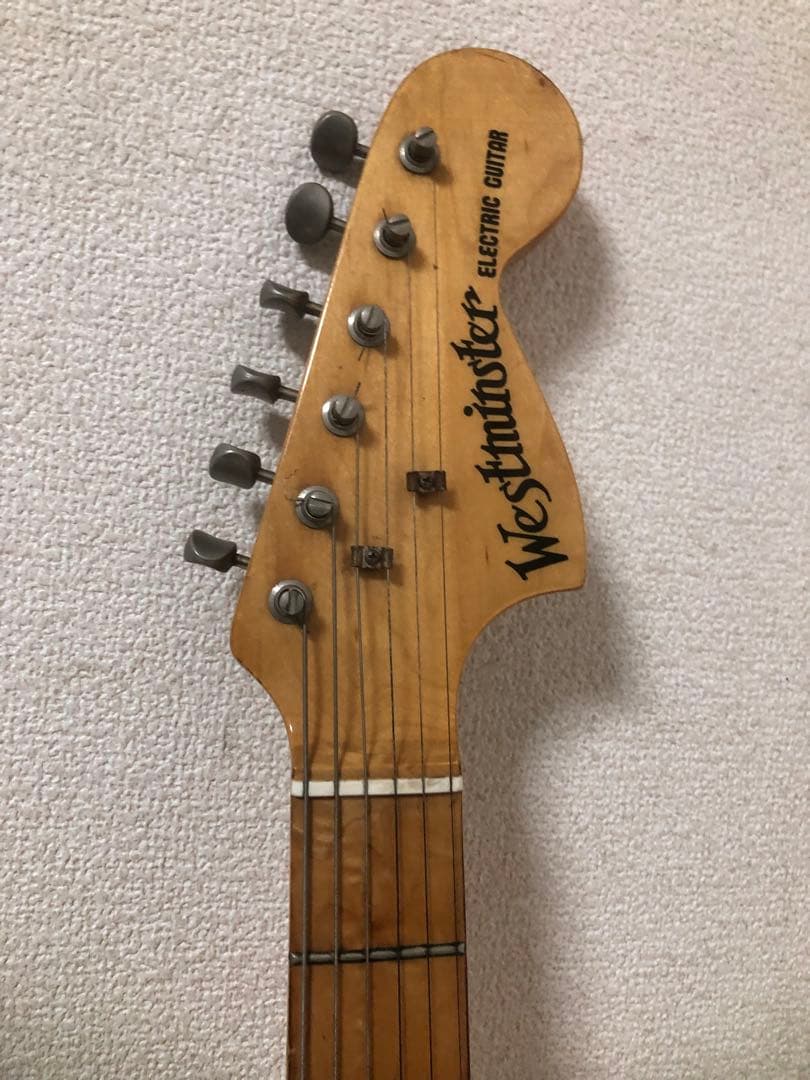 ７０年代Westminster （グレコ姉妹ブランド)ストラトタイプギター難あり
