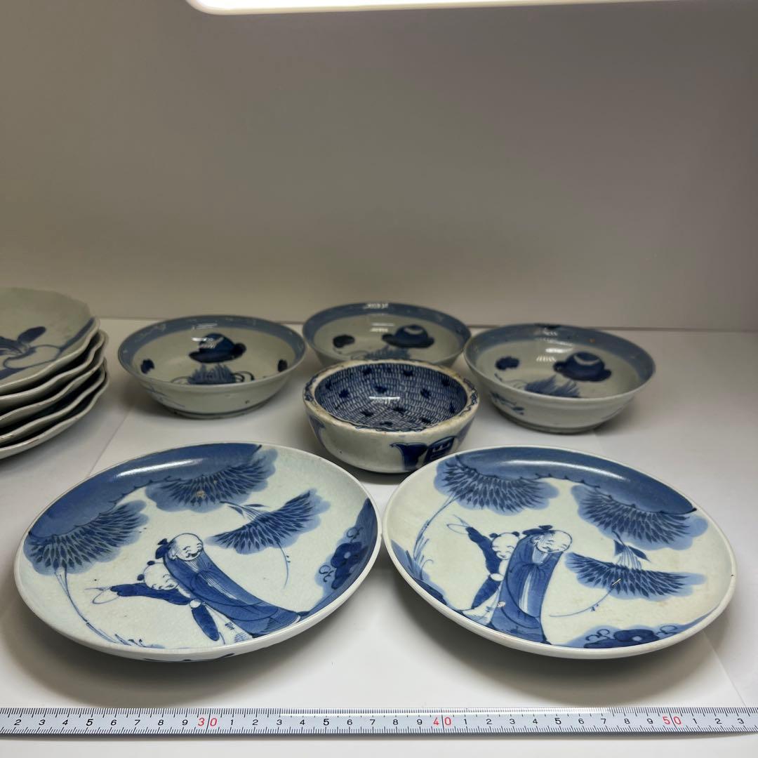 古伊万里色々　幅約12~21㎝　東Y7-1022③タニコ