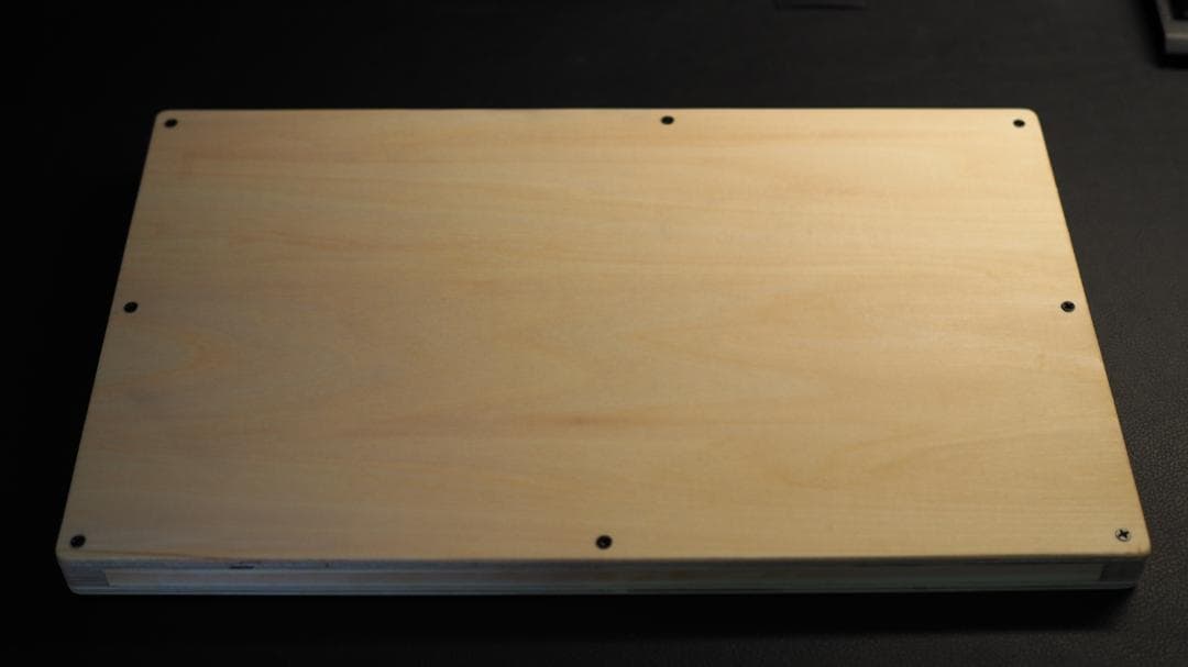 【自作アケコン】木製キーボード型レバーレスコントローラー　ナチュラル
