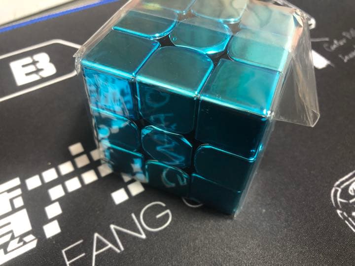GAN 356XSM llic「電気メッキ」水色 ルービックキューブ