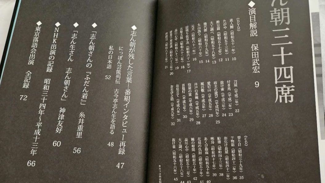 志ん朝 34席