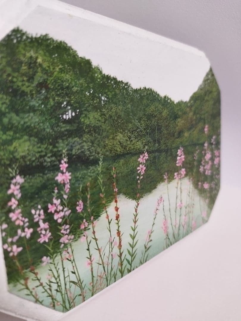 緻密な油絵 小作品 縦12cm 横16.5cm 原画