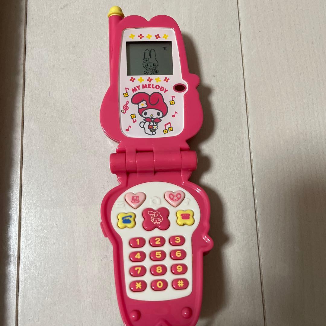 マイメロディ レトロ携帯電話型おもちゃ ピンク