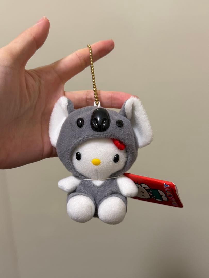 ハローキティラベンダー 北海道 あひる コアラ着ぐるみマスコット 3点セット