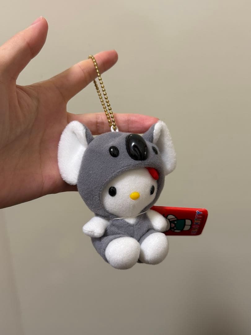 ハローキティラベンダー 北海道 あひる コアラ着ぐるみマスコット 3点セット