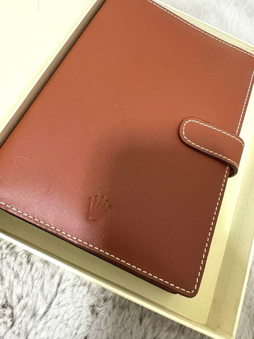 A*G様 未使用品　ROLEX レザー　手帳　スケジュール帳　キャメル　ブラウン
