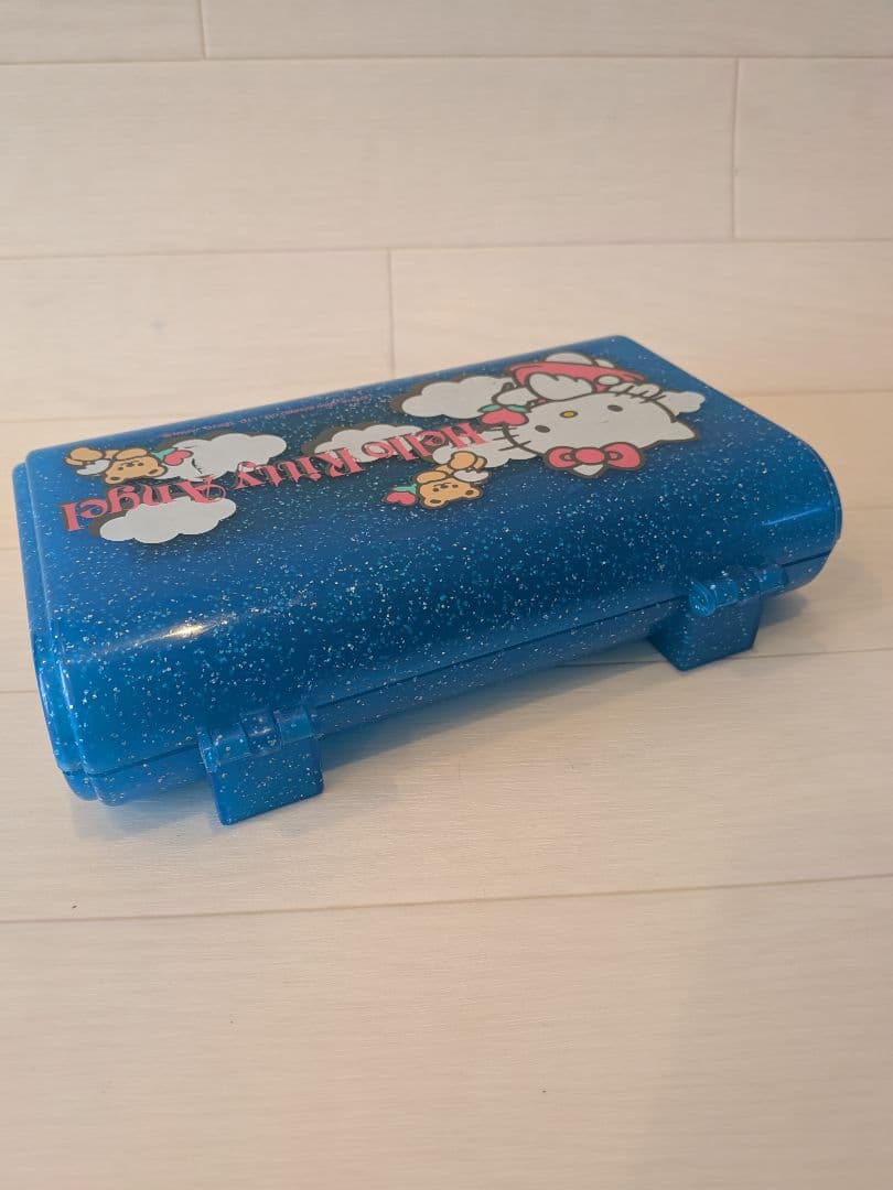 希少　ハローキティ　2段　ミラー付きBOX　収納　小物入れ　2000　エンジェル