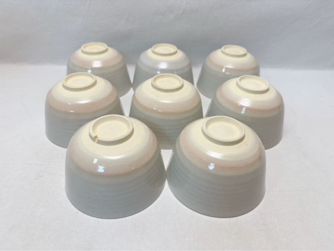 ほぼ未使用 茶道具 昌山作 御本手 数茶碗 8客組 陶印 茶器 茶事 共箱