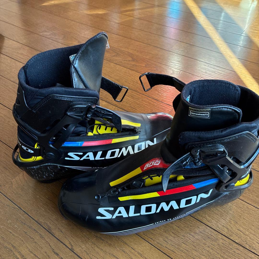 SALOMON スキー用ブーツ ブラック/イエロー
