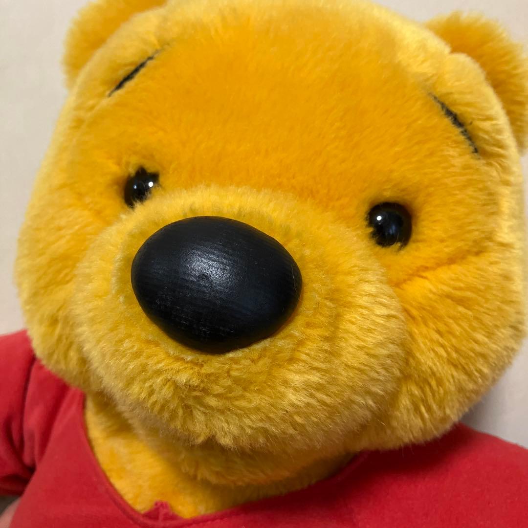 [美品・レア・レトロ]ディズニー　プーさん　BIG サイズ ぬいぐるみ　パペット
