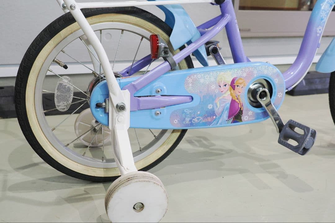 川越市 直接渡し アナと雪の女王 子供用自転車 16インチ　美品