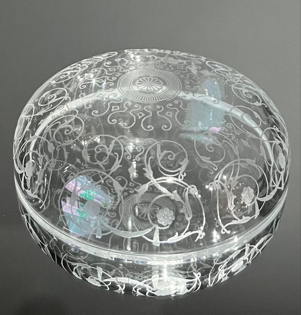 BACCARAT バカラ/ ※美品 ミケランジェロ　蓋物　ボンボニエール