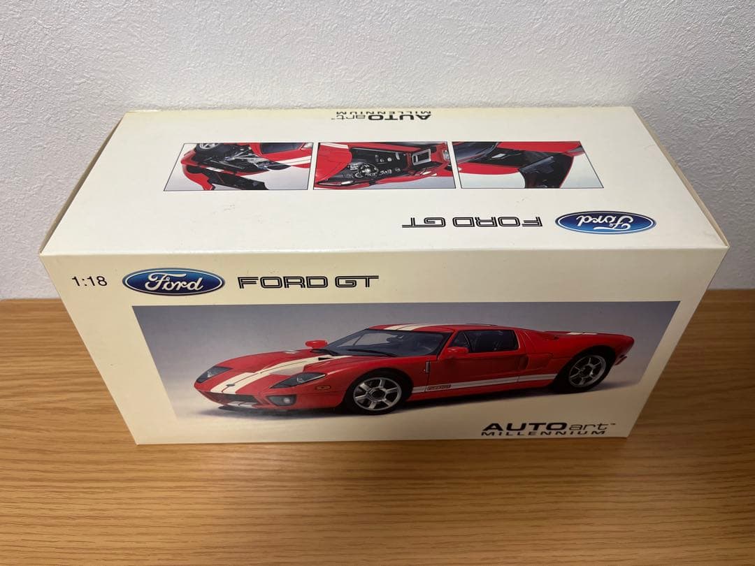 AUTOart ミレニアム 1/18 2005 FORD GT 赤