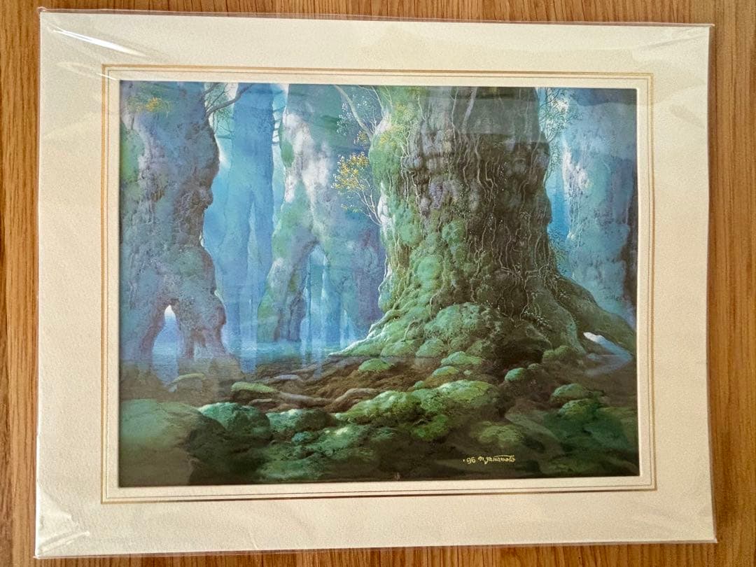 【未開封】山本二三 複製原画 2点セット ラピュタ もののけ姫 ジブリ背景画