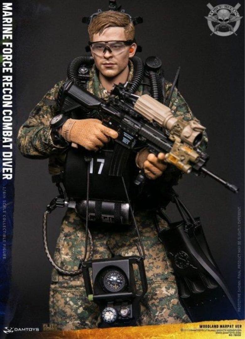 DAMTOYS78055USMCコンバット・ダイバーフォースリコン・ウッドランド