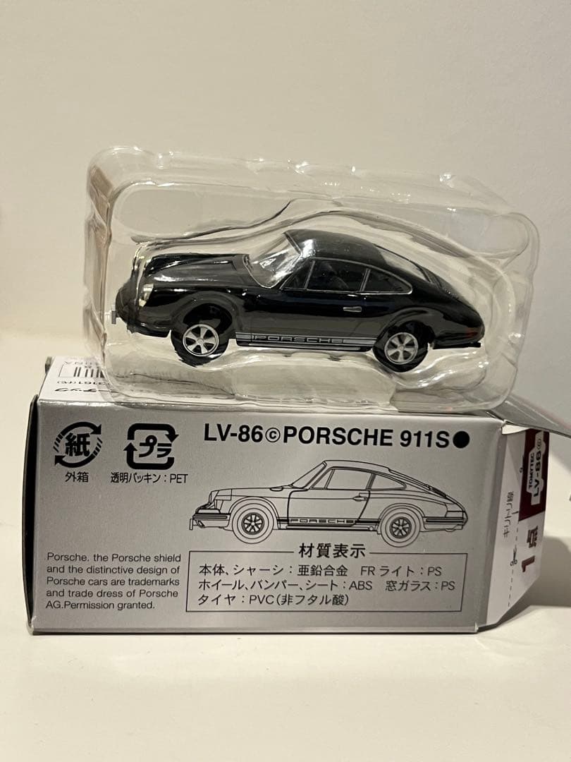 TOMICA LV-86 ポルシェ 911S 黒