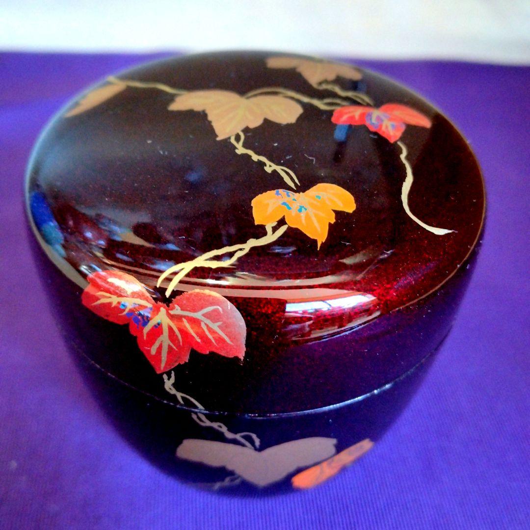 茶道具　期間限定特価　蔦蒔絵中棗　内梨子地 　新品未使用品