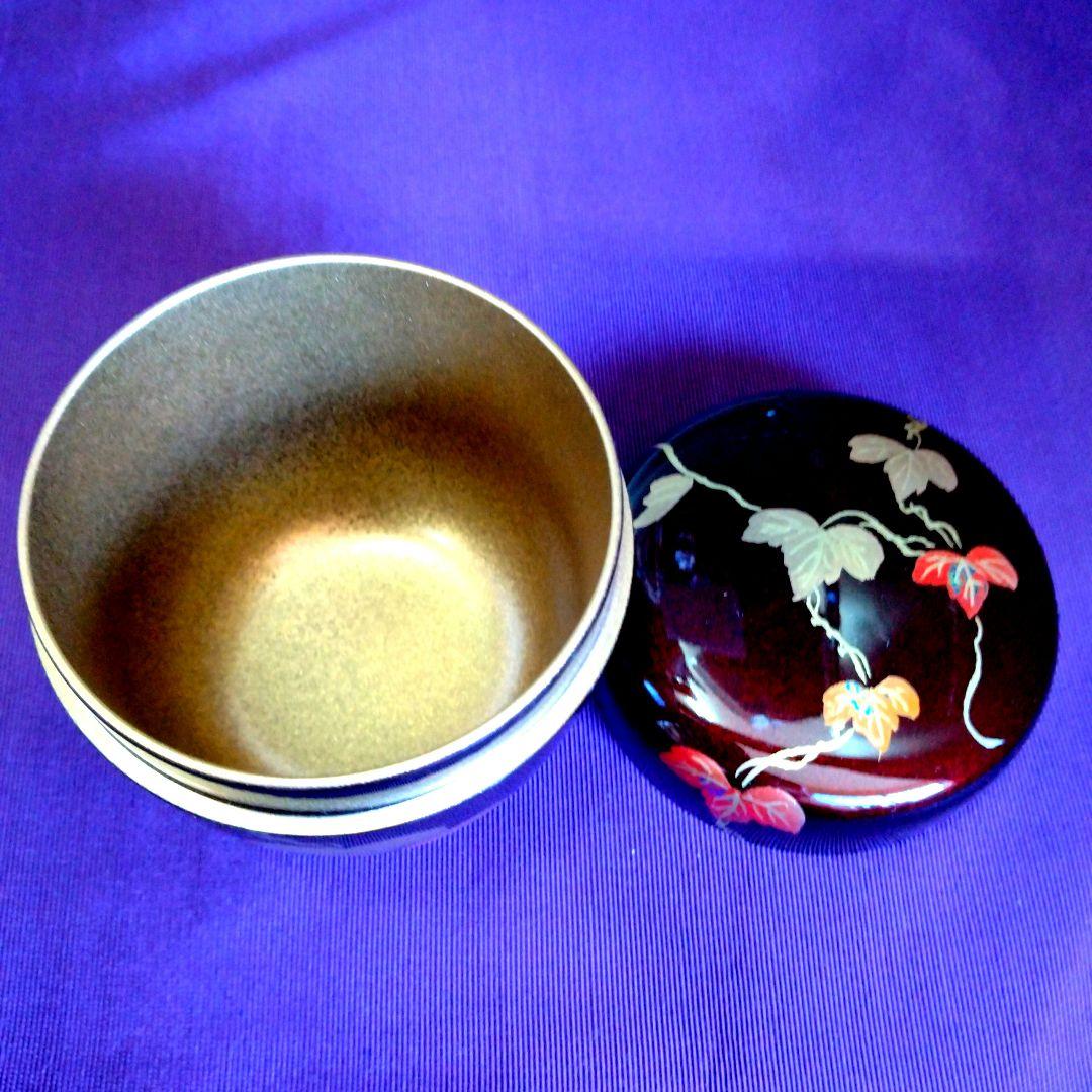 茶道具　期間限定特価　蔦蒔絵中棗　内梨子地 　新品未使用品