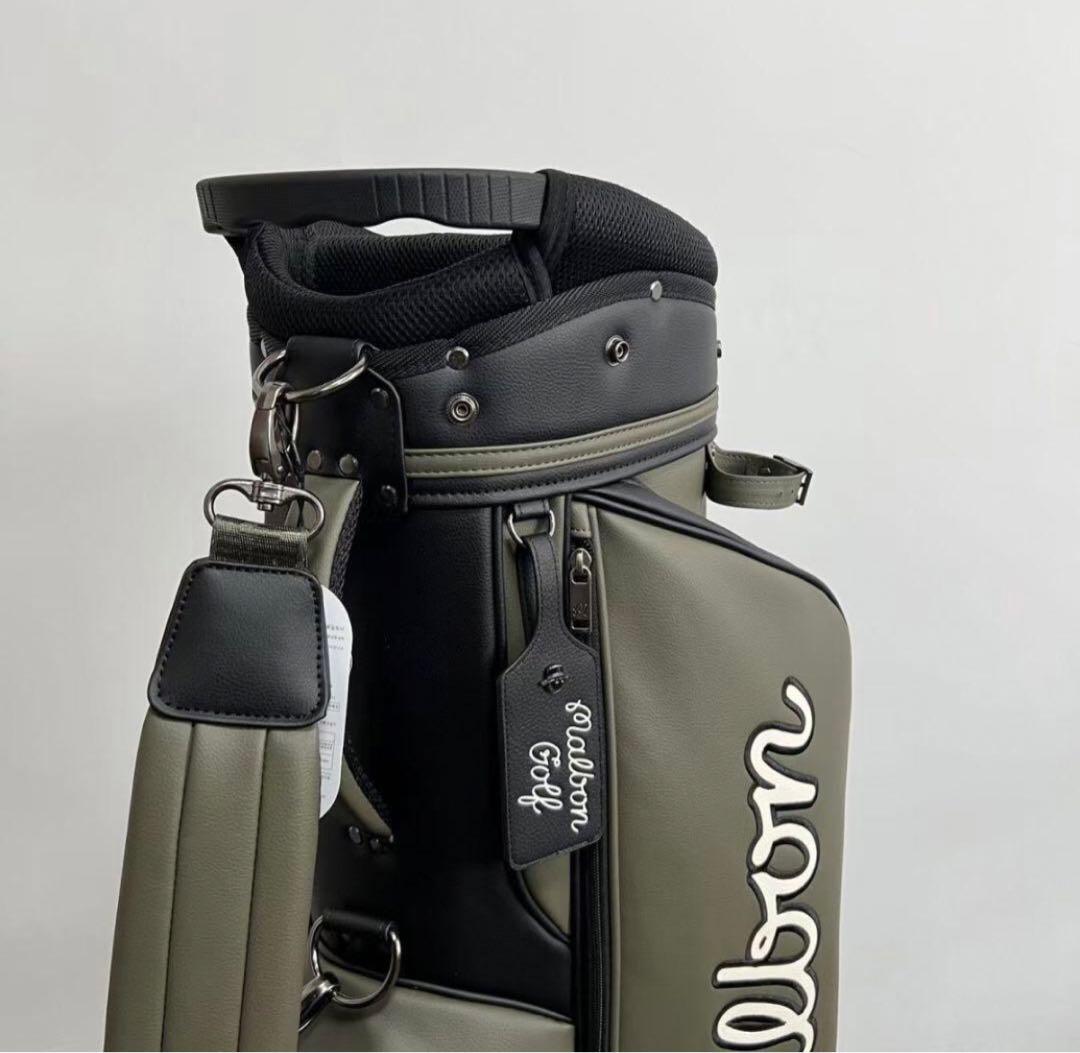 Malbon Golf マルボン ゴルフ キャディバッグ ゴルフバッグ PU
