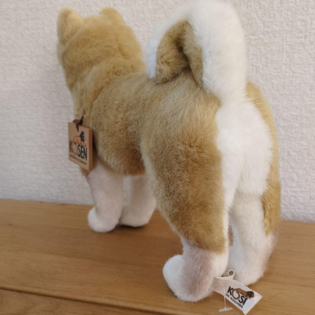 KÖSEN 手作り犬ぬいぐるみ 中型 ベージュ