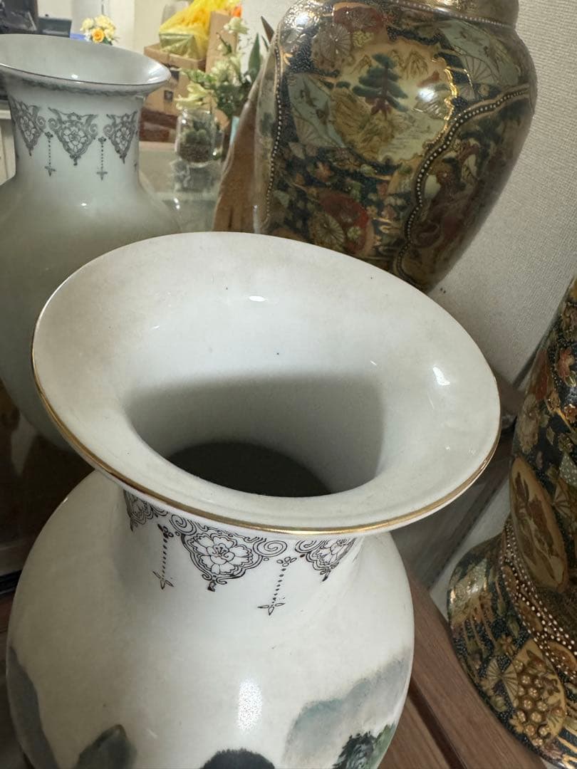 中国景徳鎮/古美術/花瓶/壺/陶器/中国/陶磁器