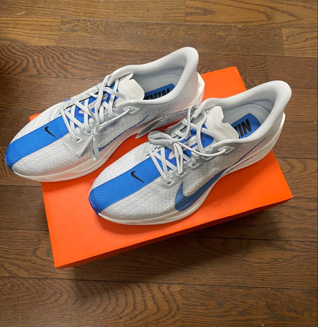 ナイキ ペガサス プラス　Nike ZoomX スパイクシューズ グレー/ブルー