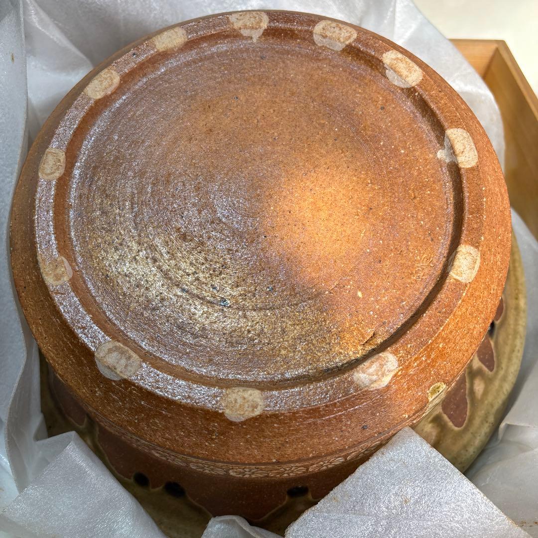 信楽焼水指