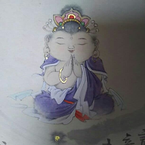 掛け軸  圓相聖観音