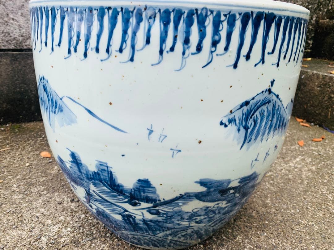 中国清時代染付大缸