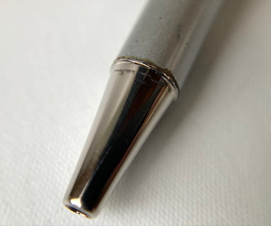 カルティエ　サントスドゥ　ブラッシュドメタル　パラジウムフィニッシュ　ボールペン